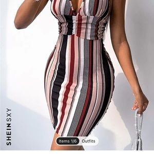 Multi colored summer dress. Size 12. Made by SHEIN